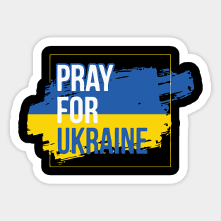 Pray for Ukraine Sticker